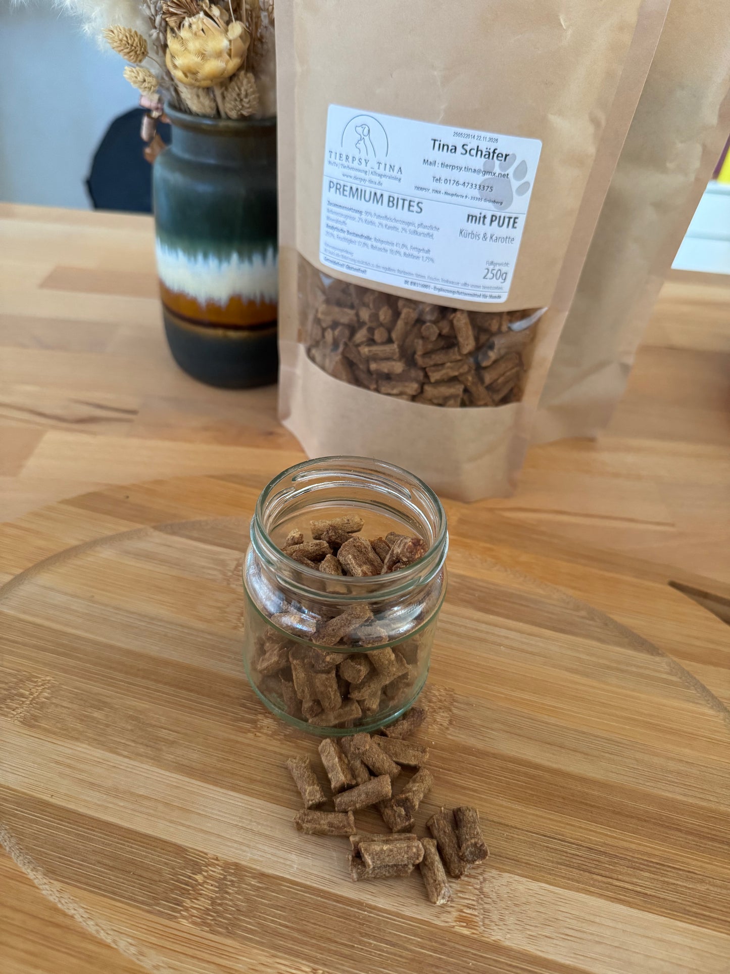 Premium Bites Pute mit Kürbis & Karotte 250g