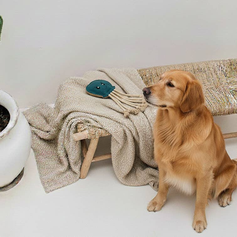 BUDDY. Hundespielzeug aus Leder "Krake"