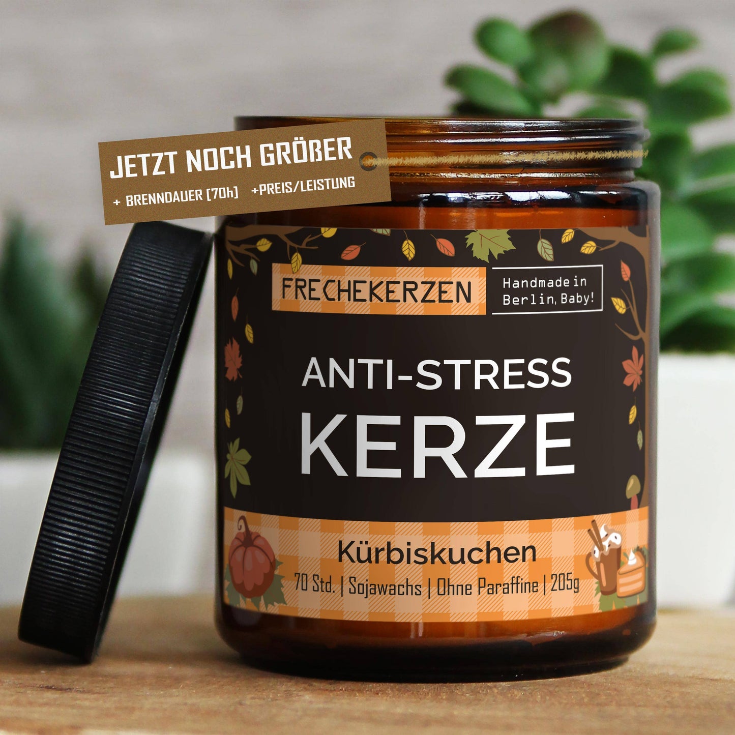 mysoy‎® Anti-stress Duftkerze l Handgemacht & mit Humor