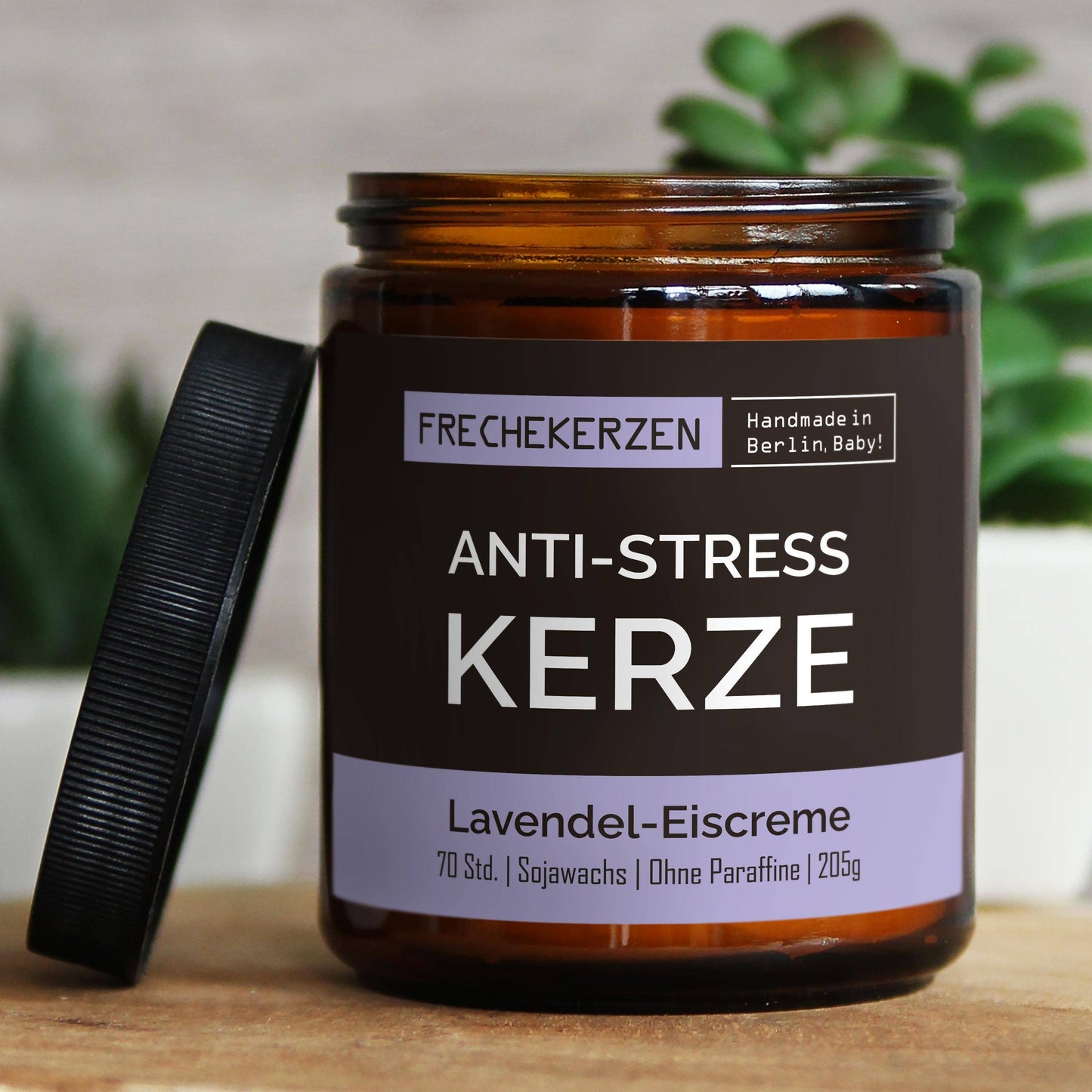 mysoy‎® Anti-stress Duftkerze l Handgemacht & mit Humor