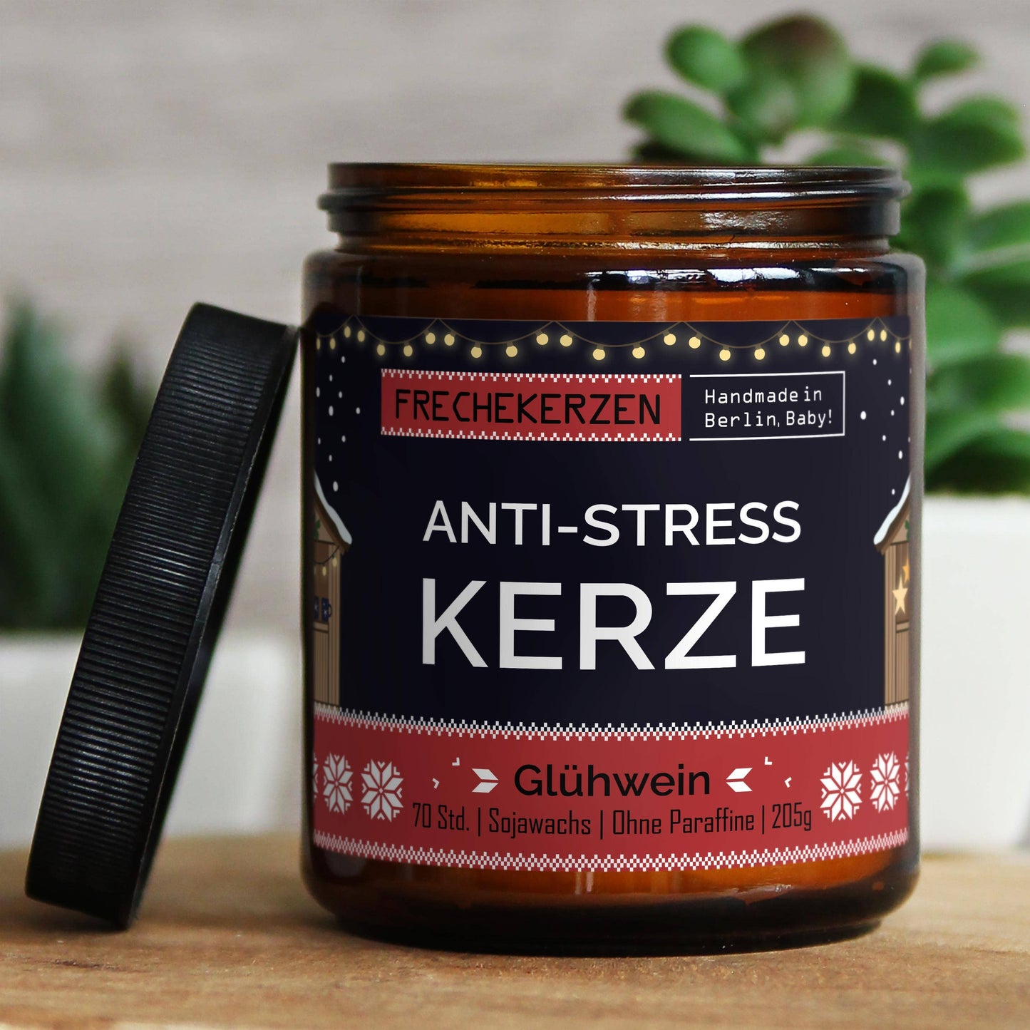 mysoy‎® Anti-stress Duftkerze l Handgemacht & mit Humor