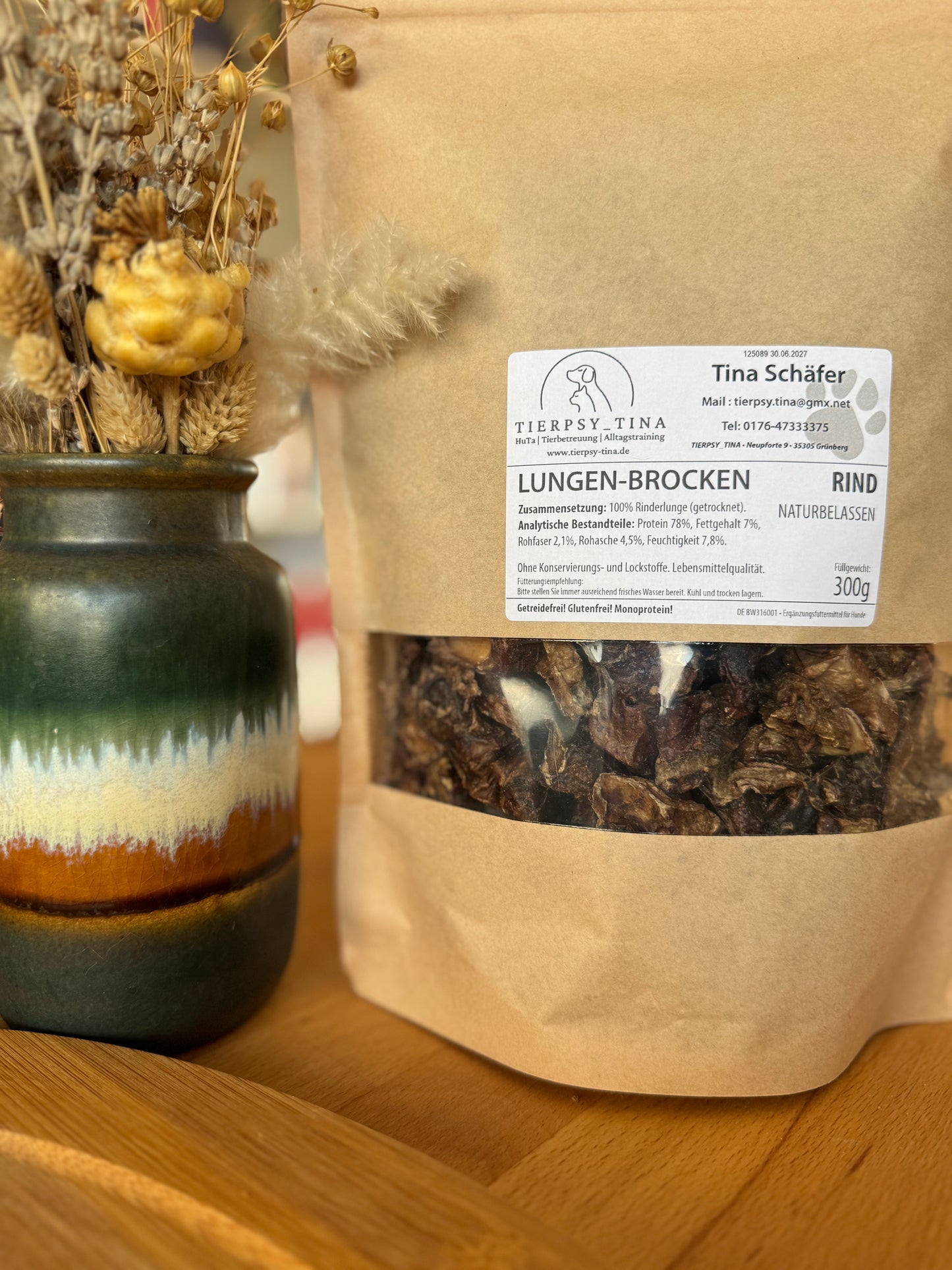 Rinderlungen-Brocken naturbelassen