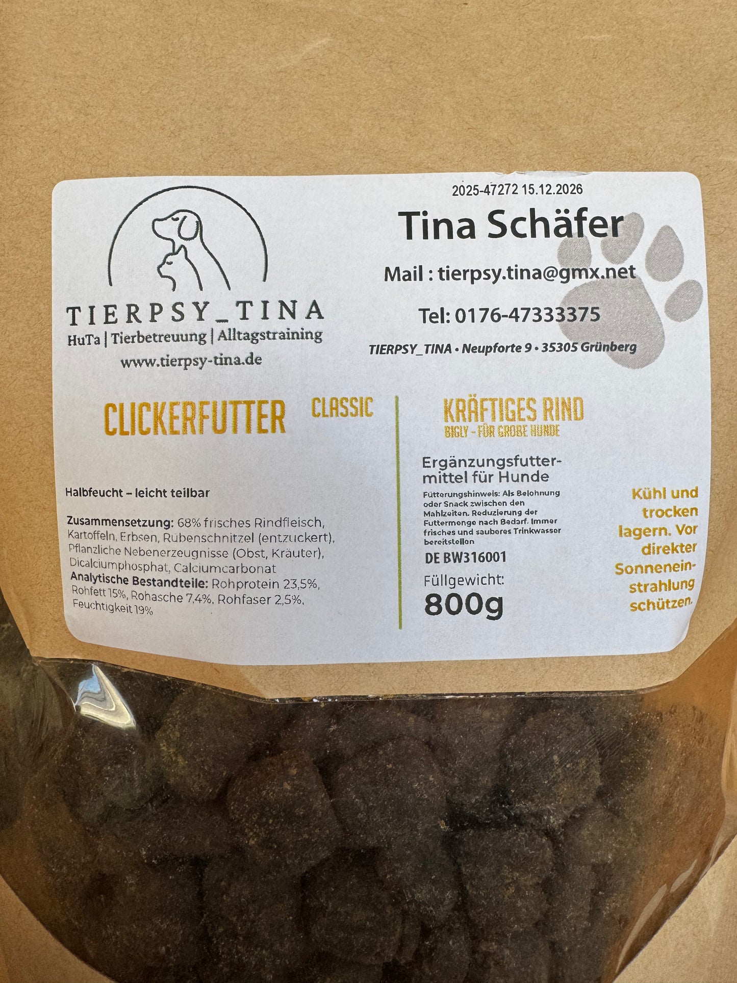 Clickerfutter Classic 800g