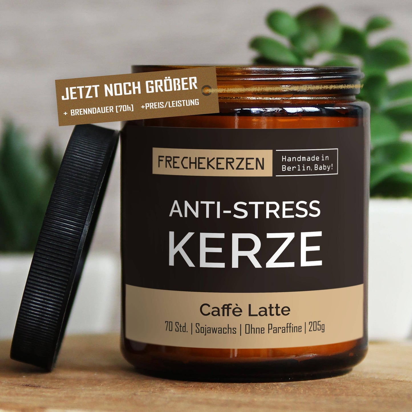 mysoy‎® Anti-stress Duftkerze l Handgemacht & mit Humor