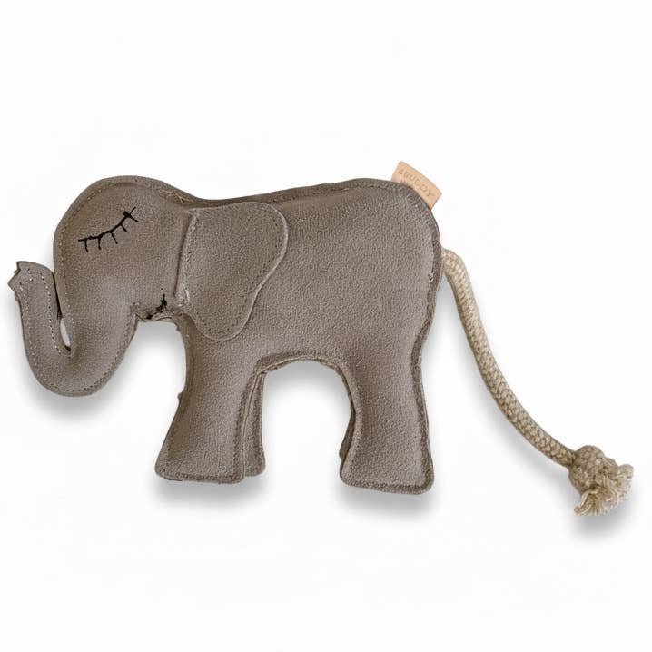 BUDDY. Hundespielzeug aus Leder "Elefant"