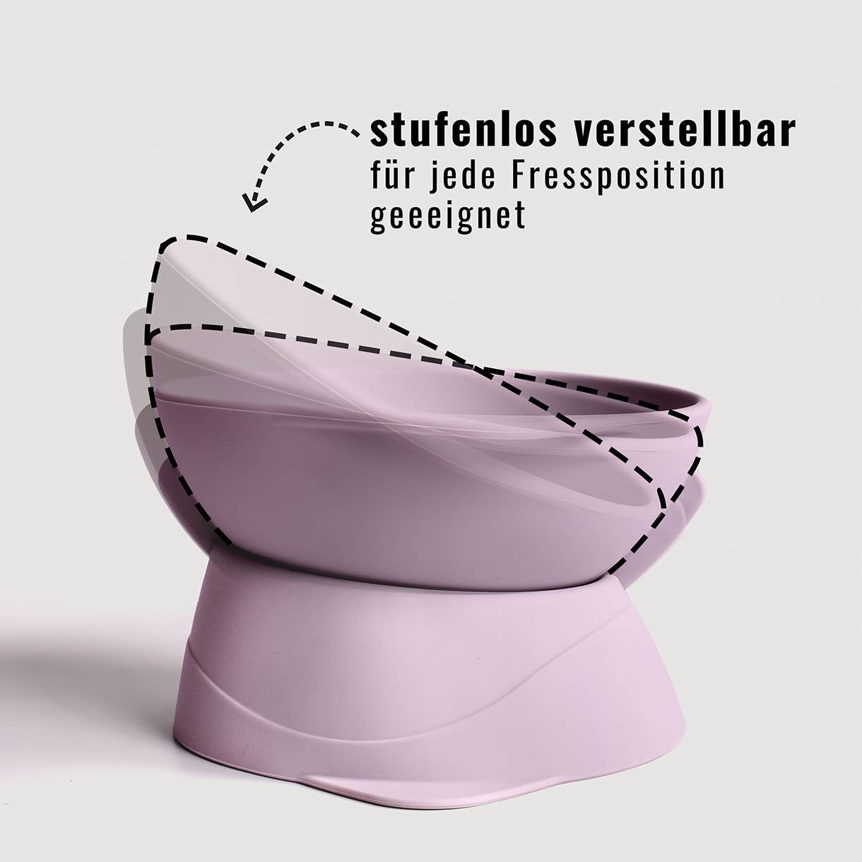 Ne&no® Erhöhter Silikon Futternapf + verstellbare Neigung