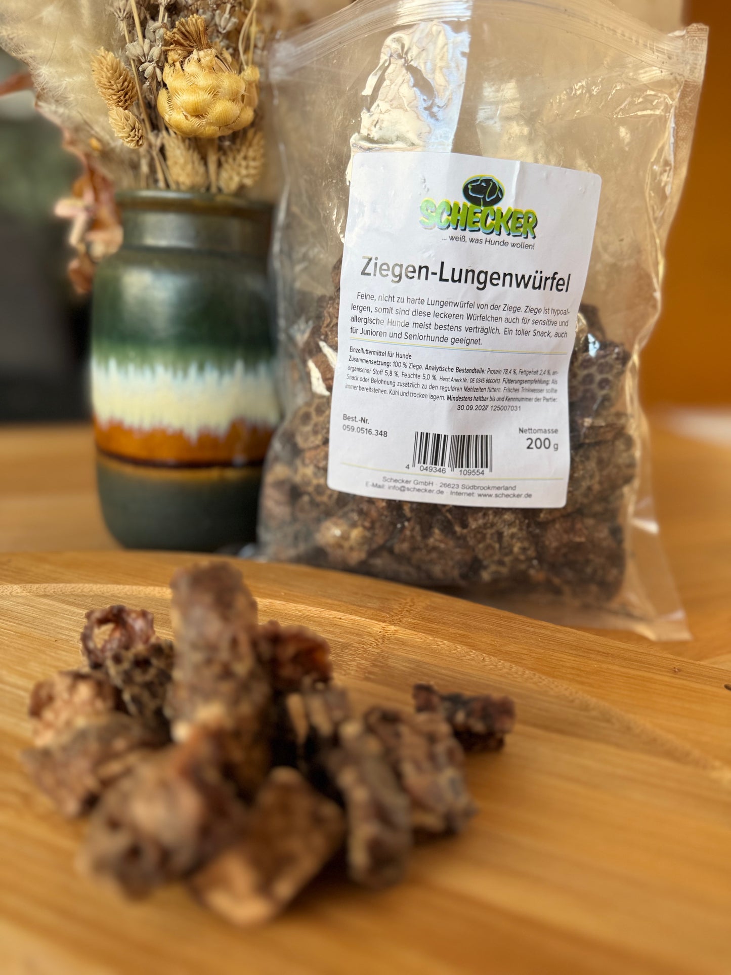 Schecker Ziegen-Lungenwürfel 200g