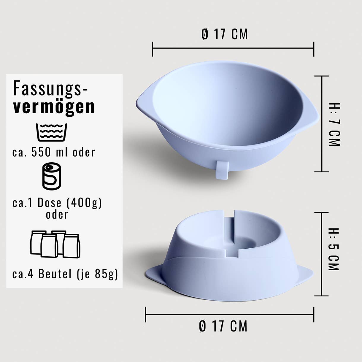 Ne&no® Erhöhter Silikon Futternapf + verstellbare Neigung