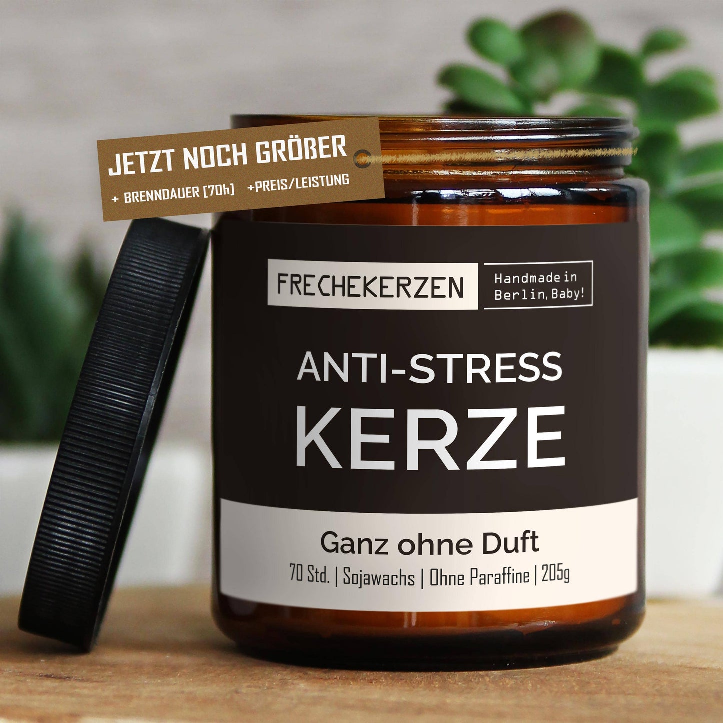 mysoy‎® Anti-stress Duftkerze l Handgemacht & mit Humor