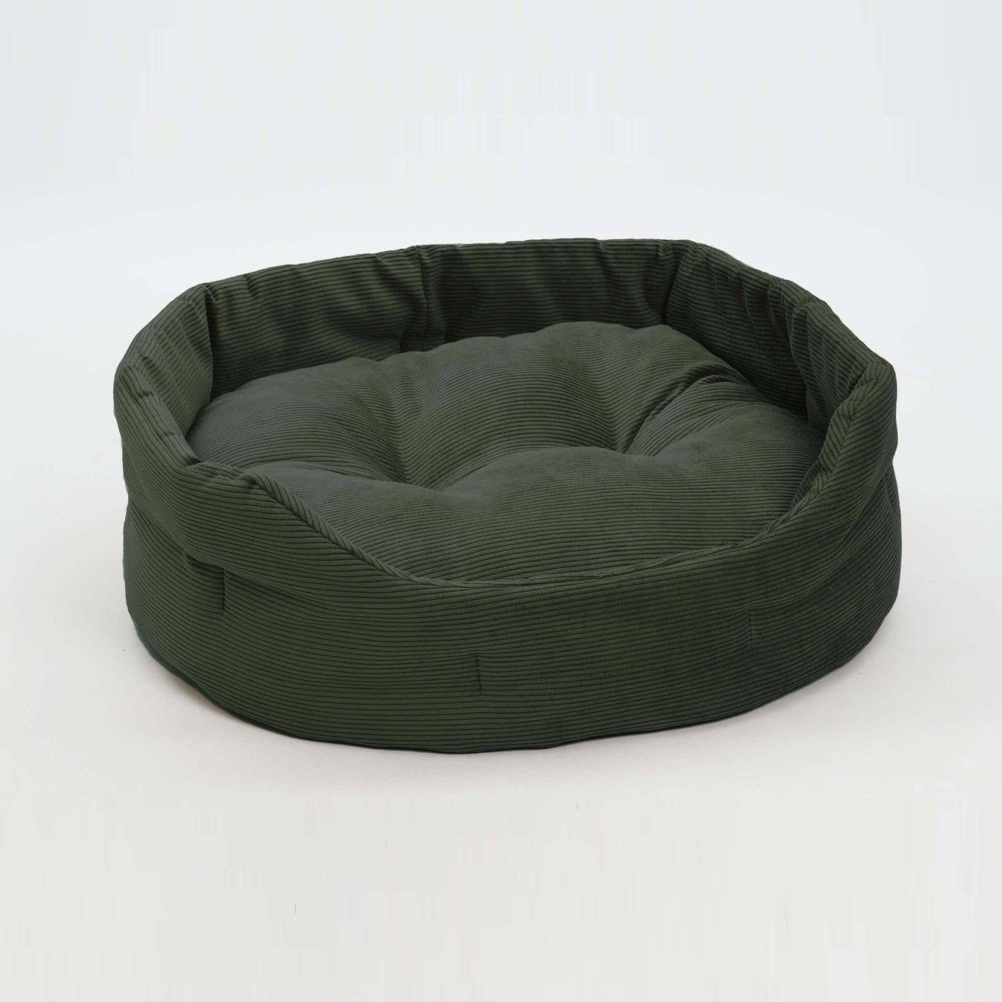 Hundekörbchen Chelsea Cord forest green von DOGS in the CITY®