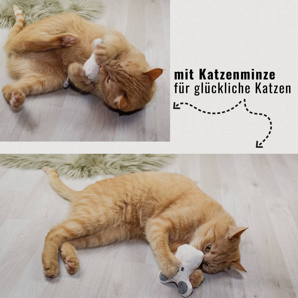 Ne&no® Katzenspielzeug mit Katzenminze -3er Set- inkl.Refill