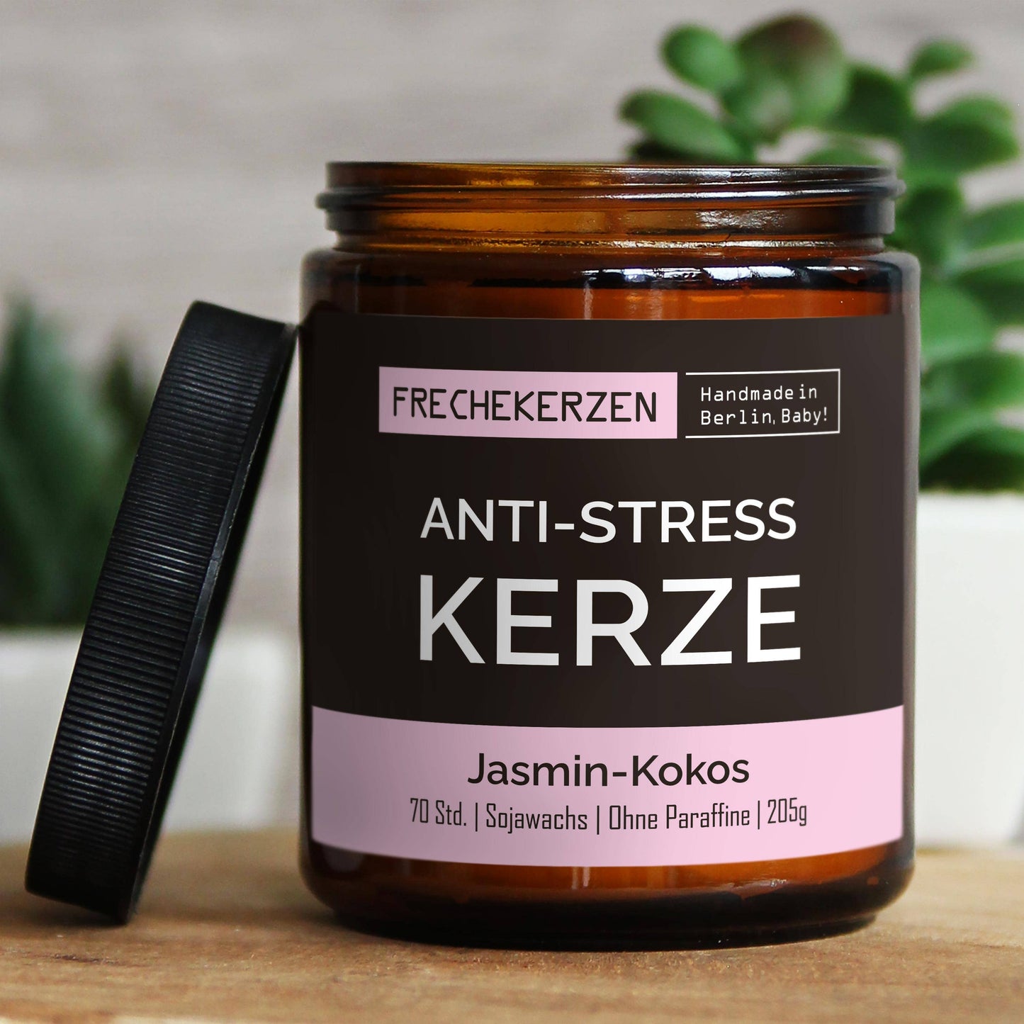 mysoy‎® Anti-stress Duftkerze l Handgemacht & mit Humor