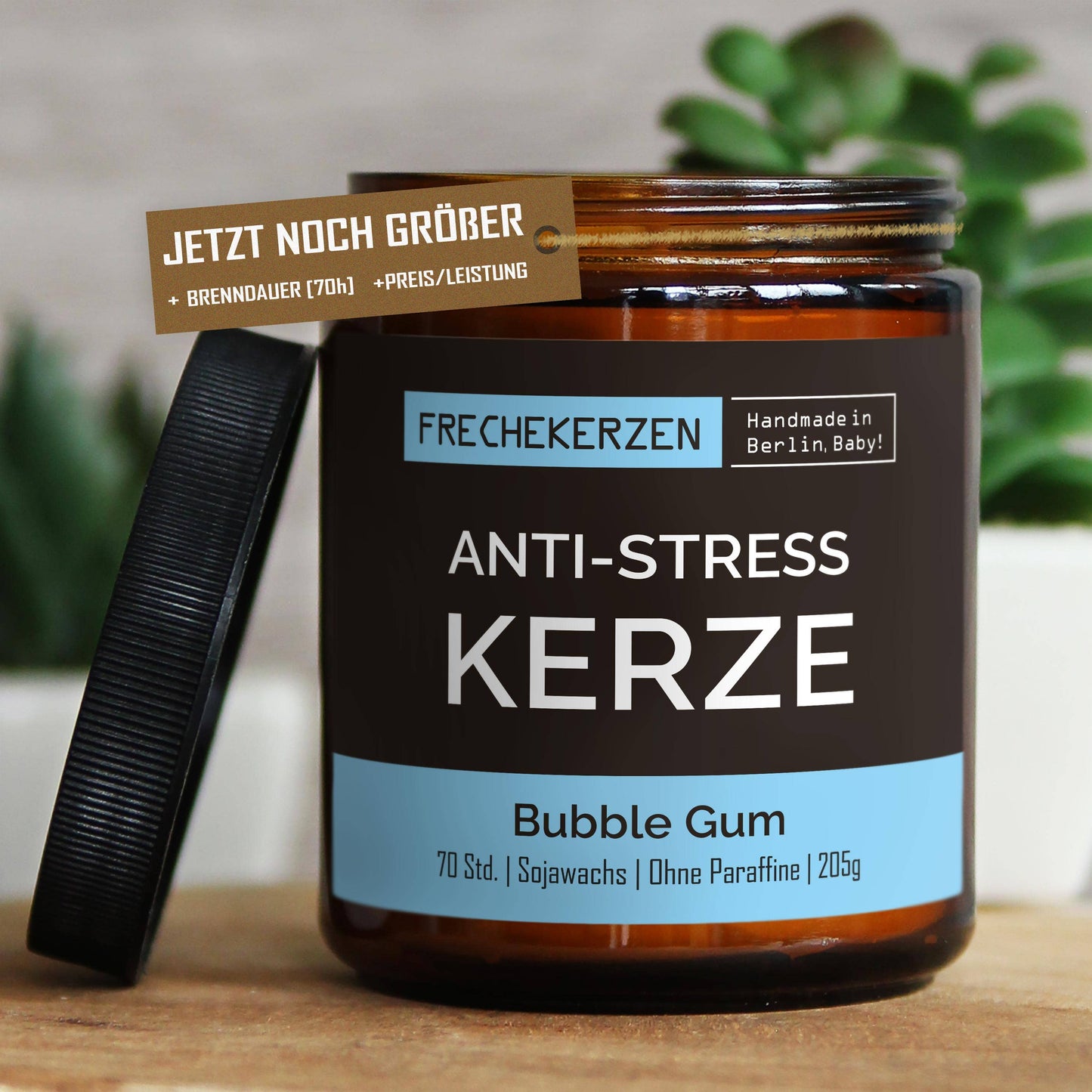 mysoy‎® Anti-stress Duftkerze l Handgemacht & mit Humor
