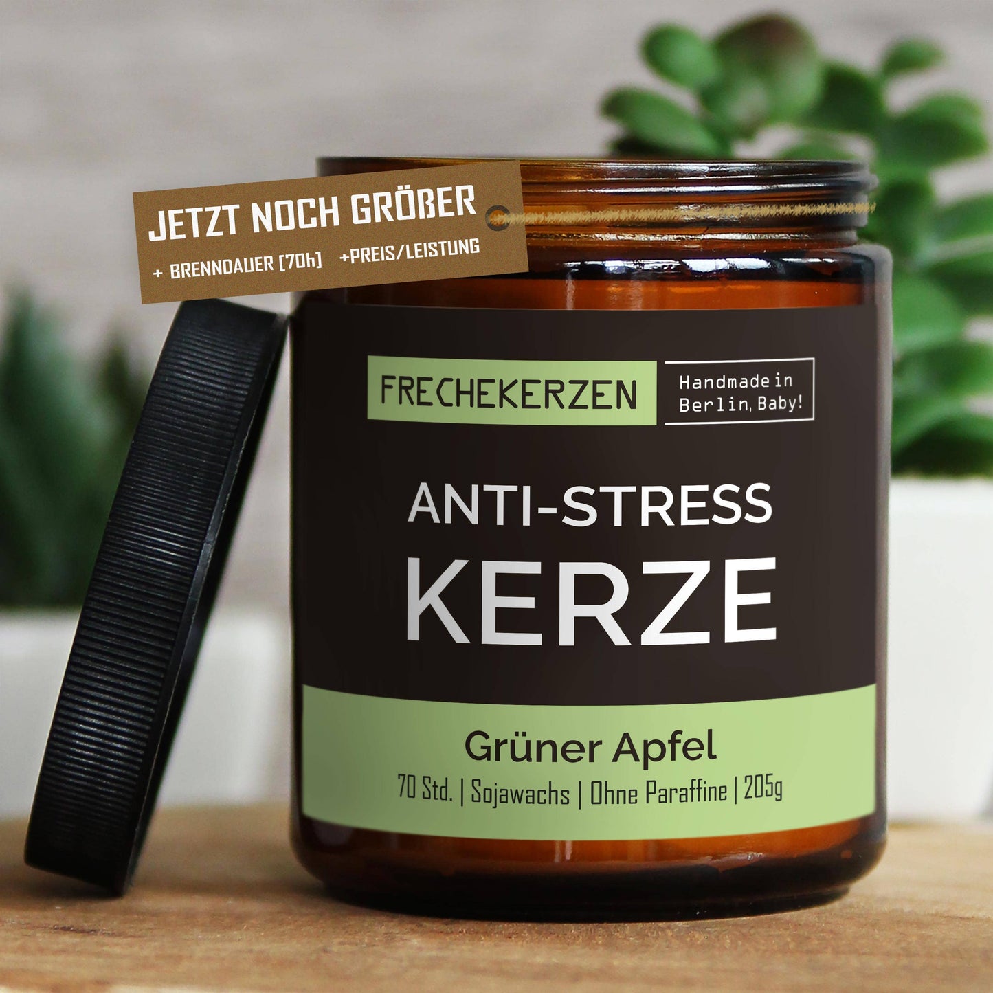 mysoy‎® Anti-stress Duftkerze l Handgemacht & mit Humor