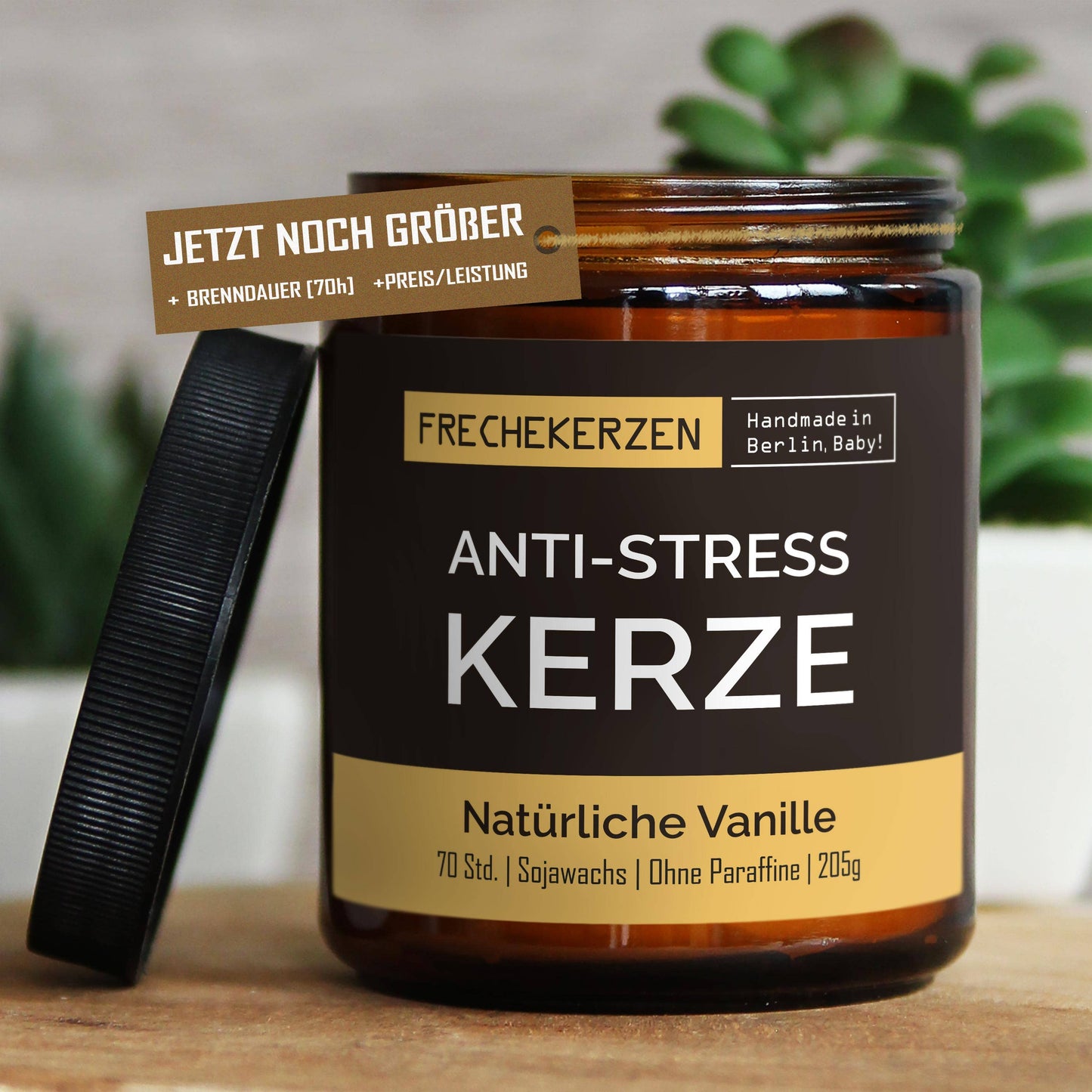 mysoy‎® Anti-stress Duftkerze l Handgemacht & mit Humor