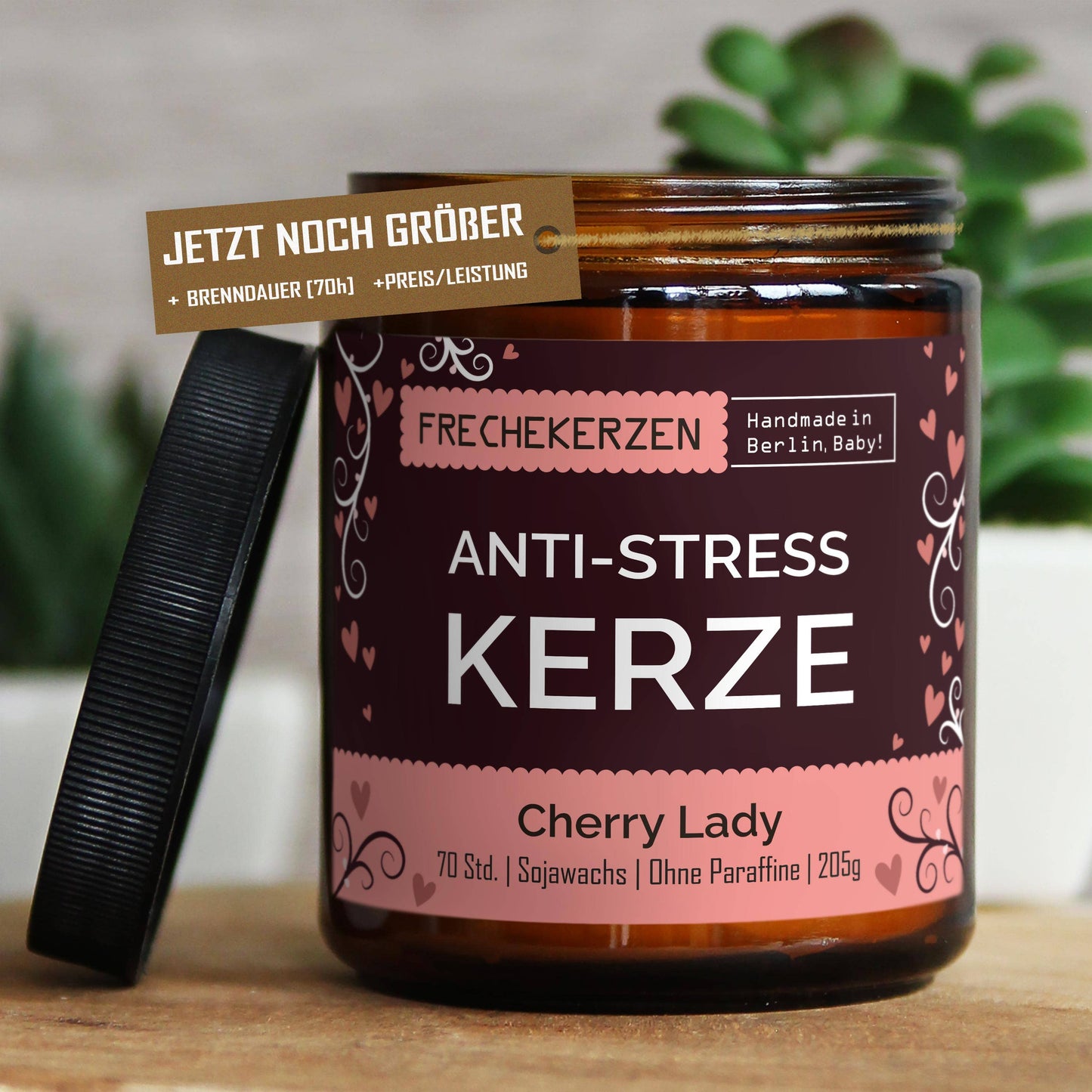 mysoy‎® Anti-stress Duftkerze l Handgemacht & mit Humor