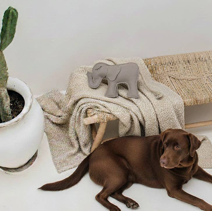 BUDDY. Hundespielzeug aus Leder "Elefant"